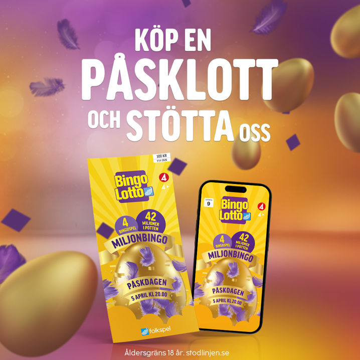 Påskmaterial med lilagul bakgrund och två gula påskbingolotter till påskdagen 