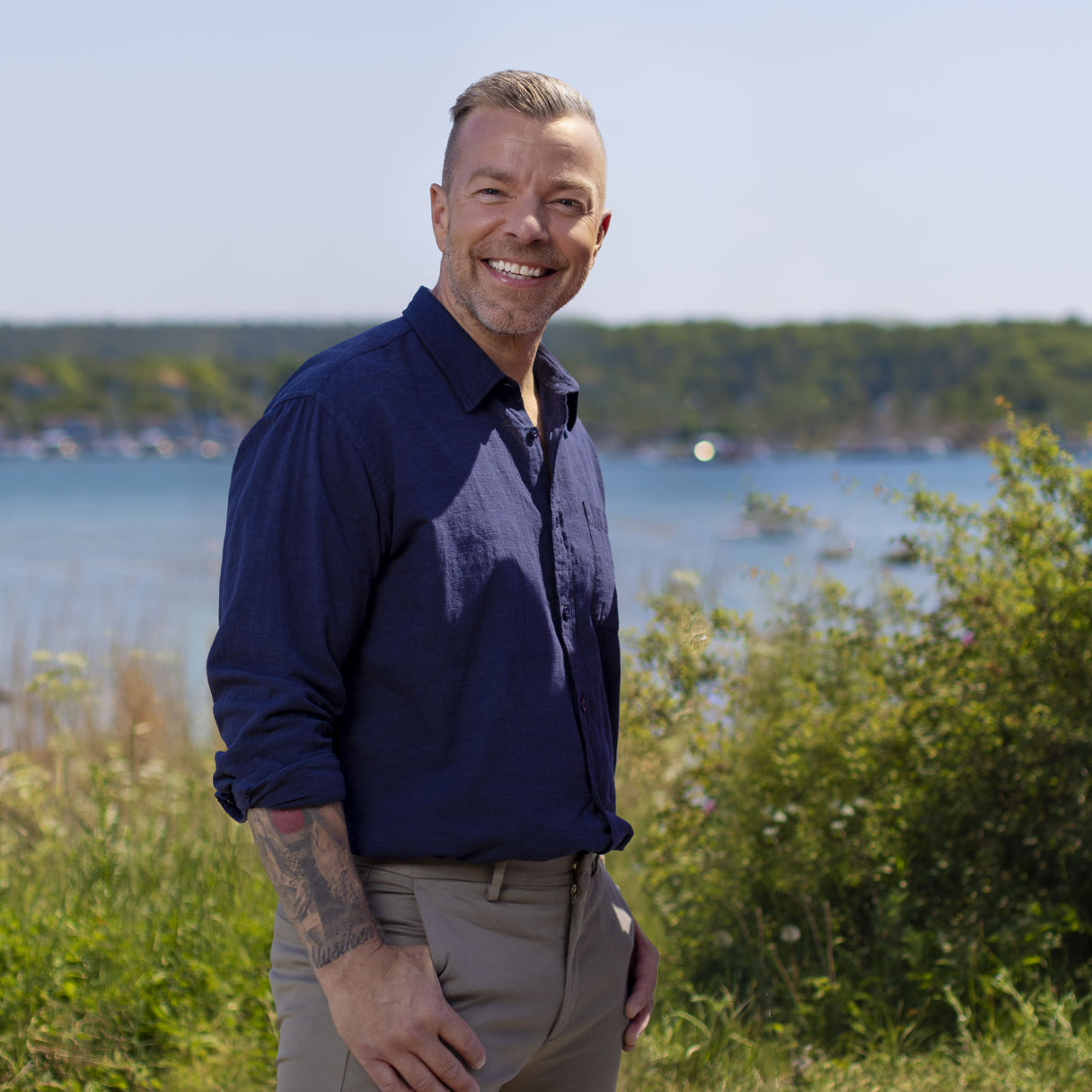 Casper Janebrink och en härlig sommardag.