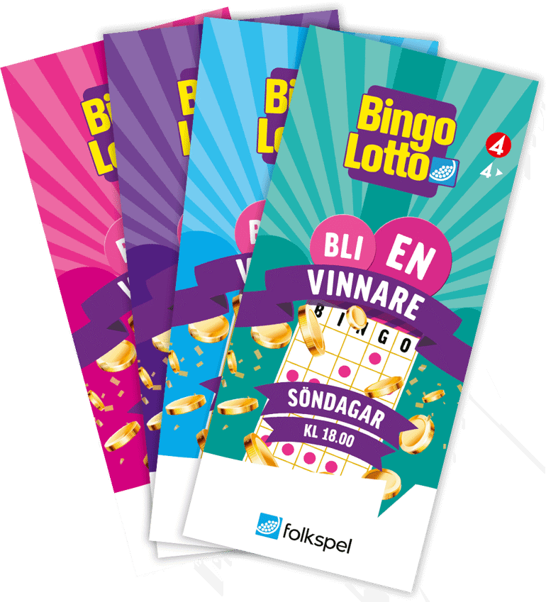 Bingolotter med chans att vinna på söndagar.