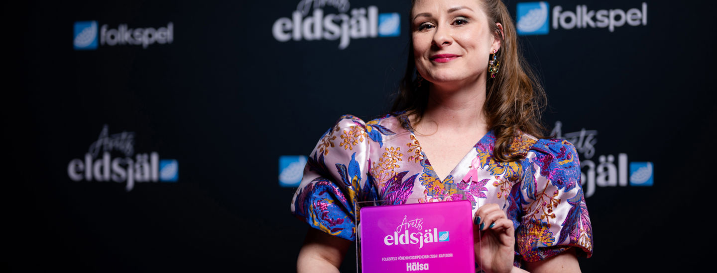 Alexandra uppmärksammas som Årets Eldsjäl inom Hälsa.