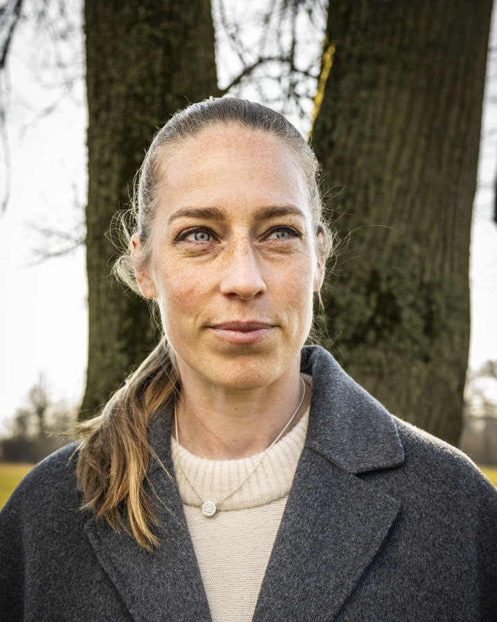 Porträtt av Linda Sällström, prisad spelare i Vittsjö GIK