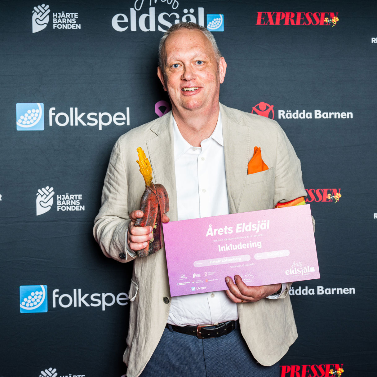 Henric Löfvenborg – vinnare av kategori inkludering på årets eldsjäl 2023