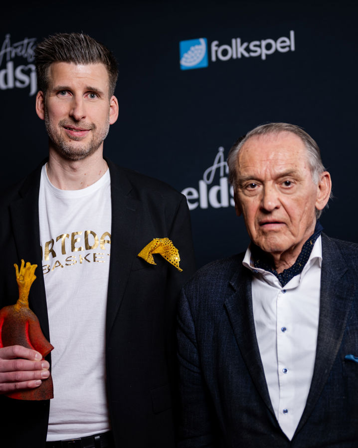 Martin Ringström och Jan Eliasson under Årets Eldsjälsgala kväll 2024