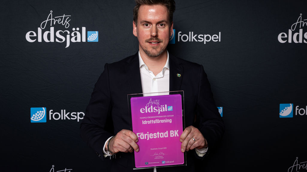 Fjärrestad BK representerar sin idrottsförening vid Årets Eldsjäl 2025.