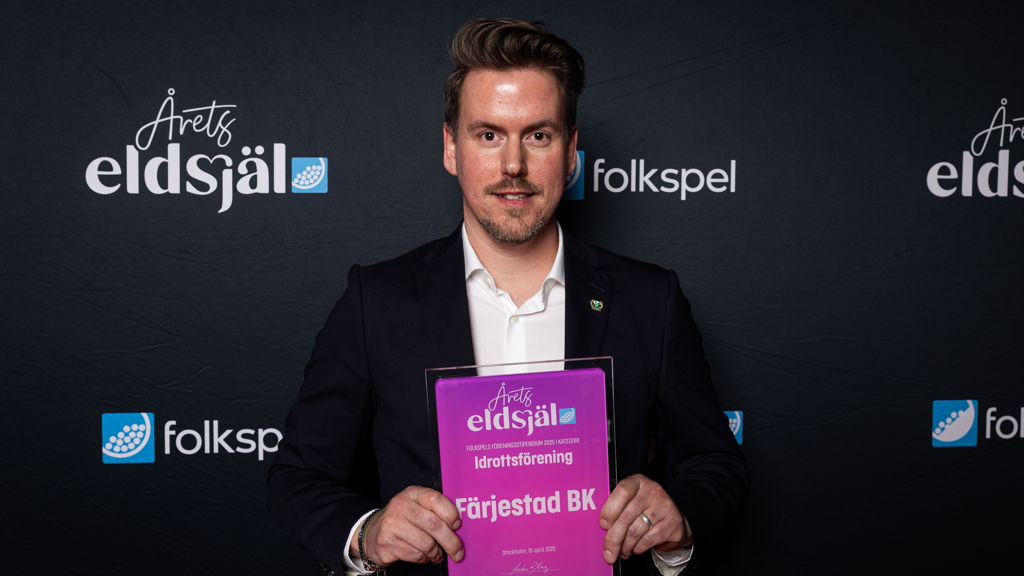 Fjärrestad BK representerar sin idrottsförening vid Årets Eldsjäl 2025.