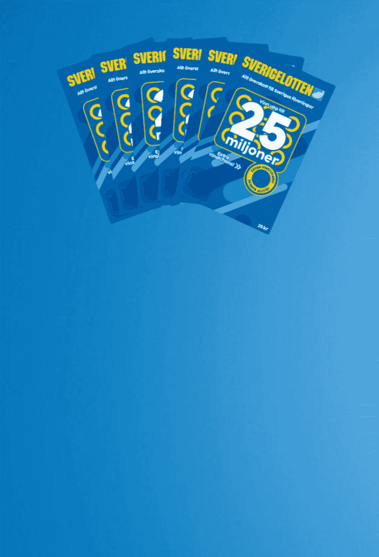 Kampanj 6 Sverigelotter på köpet. 
